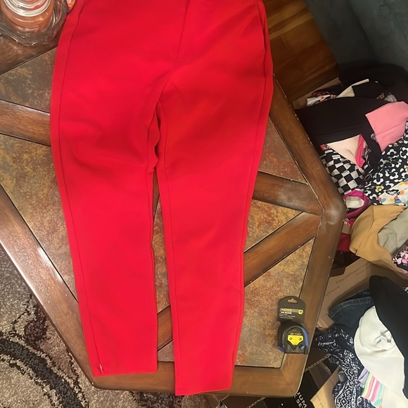 Beautiful red ankle pants in great used condition. Lots of wear left!!! - Picture 2 of 5